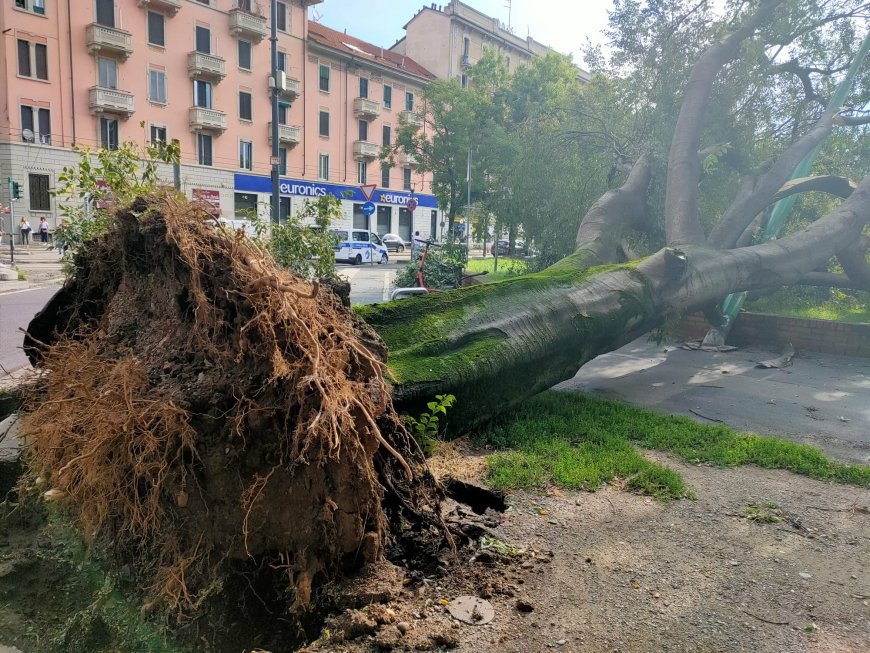 Milano nella morsa del maltempo