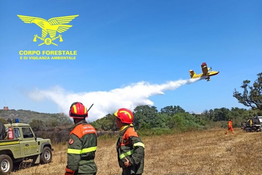 Chiuso per incendio l'aeroporto di Olbia