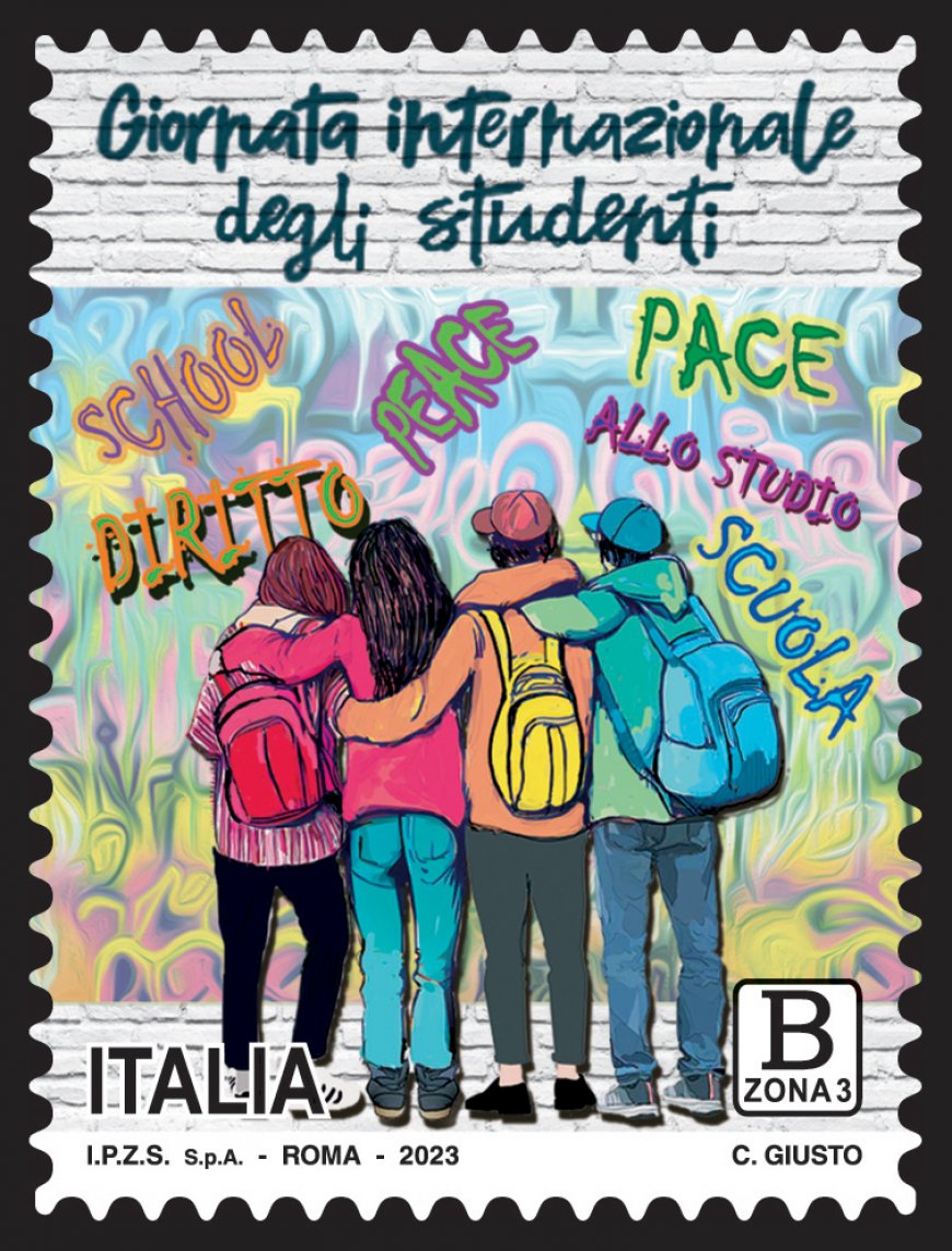 Poste Italiane, emesso un francobollo speciale per Giornata Internazionale degli studenti