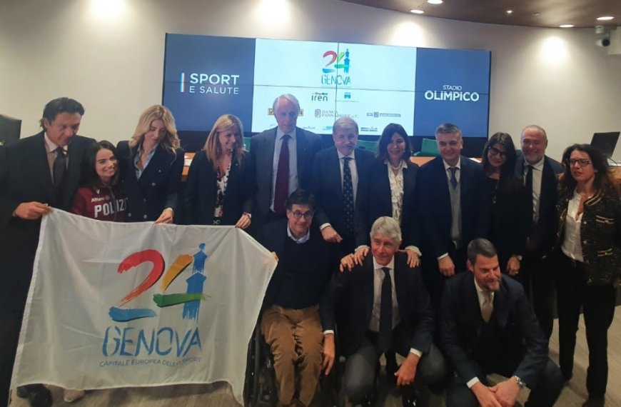 Genova 2024 Capitale Europea dello Sport: presentato il calendario eventi allo Stadio Olimpico di Roma