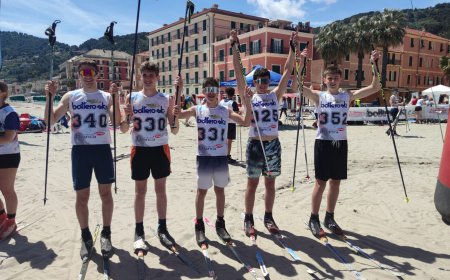 Clusone vince la tredicesima edizione dello Sci di fondo on the beach Laigueglia