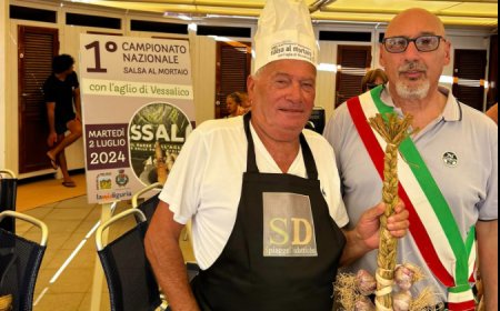 Campionato di salse al mortaio, Tino Ceron vince la tappa di Laigueglia