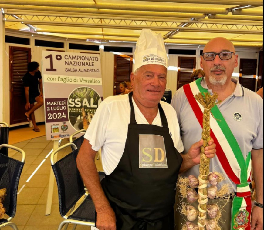 Campionato di salse al mortaio, Tino Ceron vince la tappa di Laigueglia