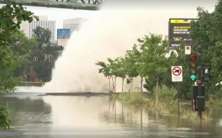 Panico a Montreal in Canada per lo scoppio improvviso di una tubatura