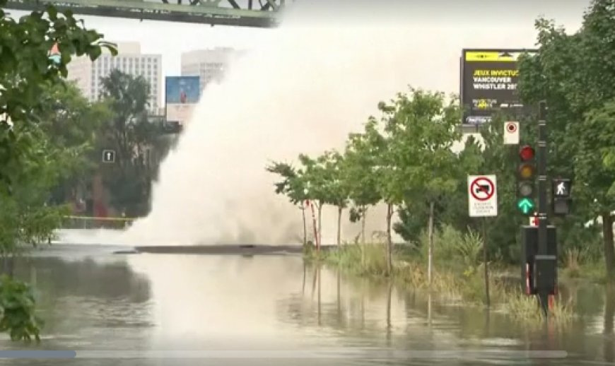 Panico a Montreal in Canada per lo scoppio improvviso di una tubatura