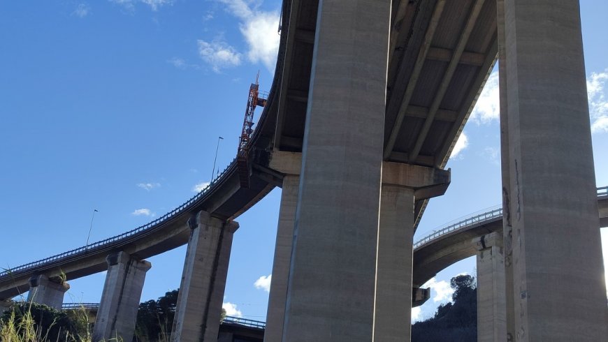 Sull'A6 il varo del nuovo viadotto “San Bernardo”