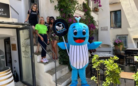 Marino, il balenottero che difende il mare ha conquistato anche Sperlonga