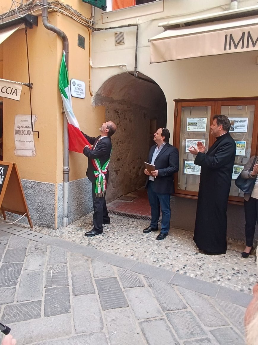 A Laigueglia doppia cerimonia di intitolazione: cimitero a Sant’Erasmo e un vicolo al marinaio Lorenzo Paneri, detto 'Lencin'