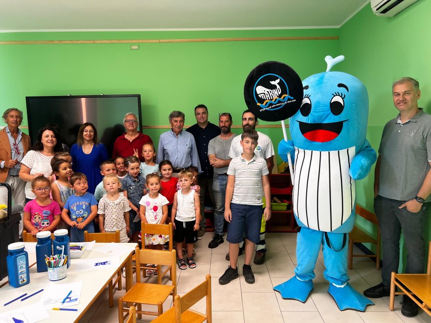 Laigueglia: i bambini della Materna protagonisti dell’anteprima della canzone di “Marino il Balenottero Amico”