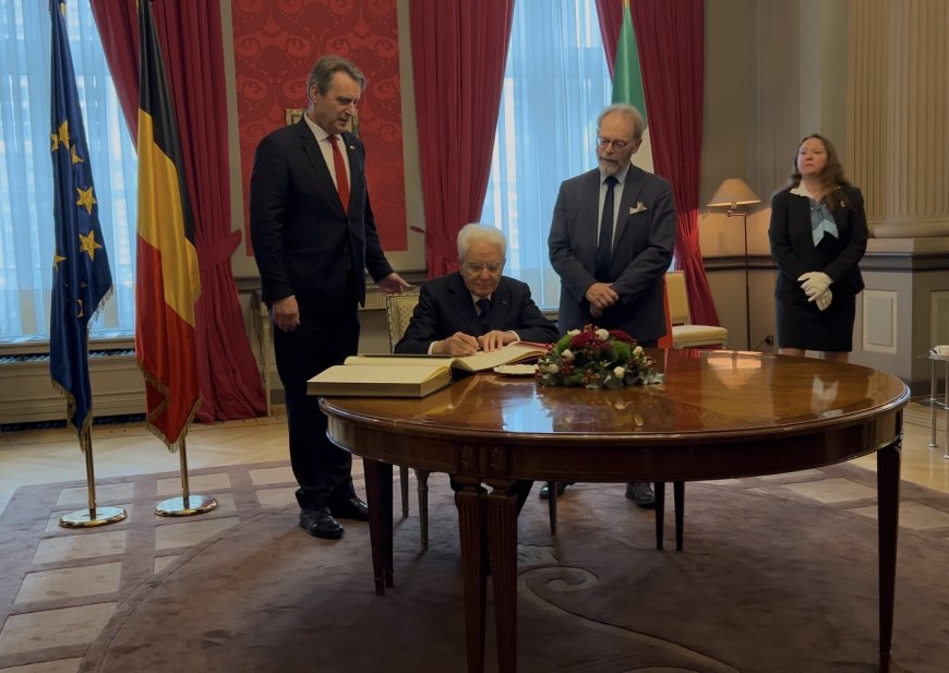 La prima giornata della visita di stato in Belgio del Presidente Mattarella