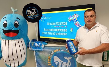 'Stop Food Oils and Fats in the Sea', sostenuto da Nuova C Plastica, riceve l'attestato di Buona Pratica Territoriale per un’Italia più sostenibile 2025