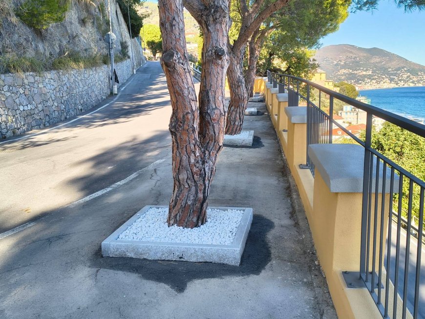 Laigueglia, conclusi i lavori al belvedere di via Doria
