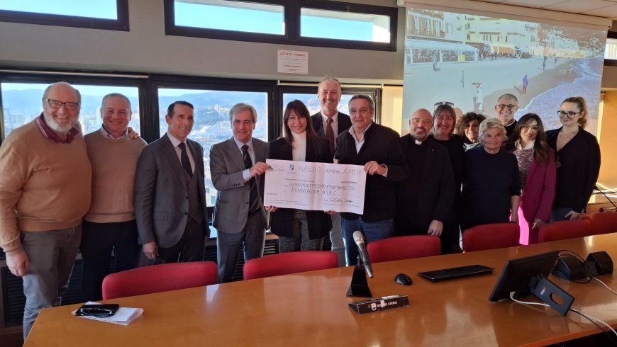 In Regione consegnato l’assegno da 15.779 euro del Footgolf Alassio all’Airc