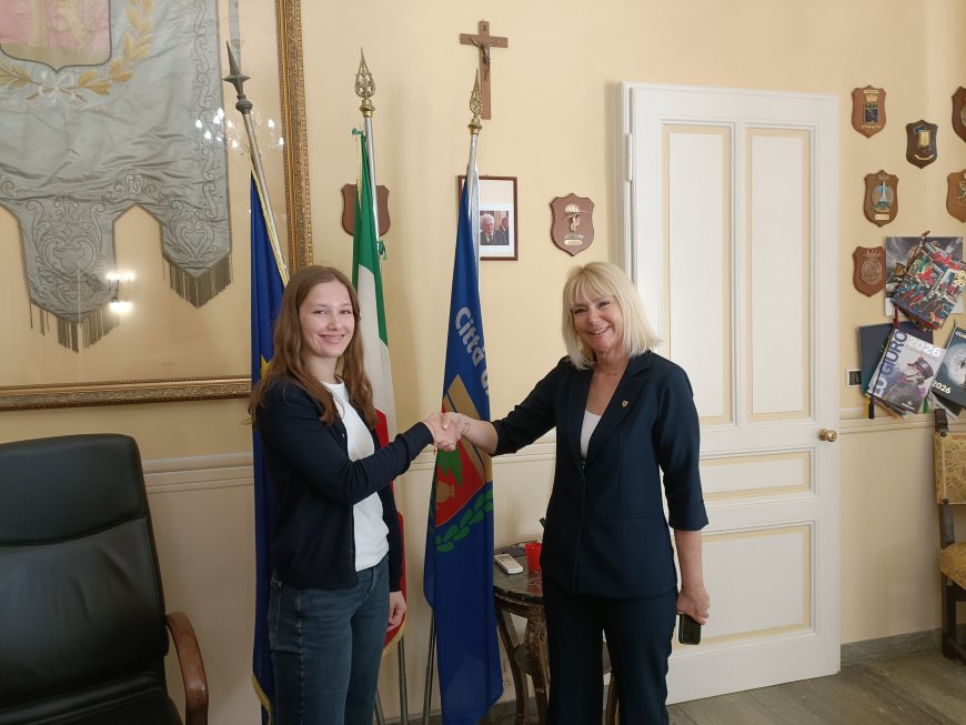 Da Baden-Baden a Sanremo: delegazione di studenti tedeschi  ricevuti a Palazzo Bellevue