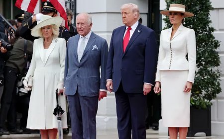 Melania Trump e la regina Camilla alla Casa Bianca fanno coppia nel look