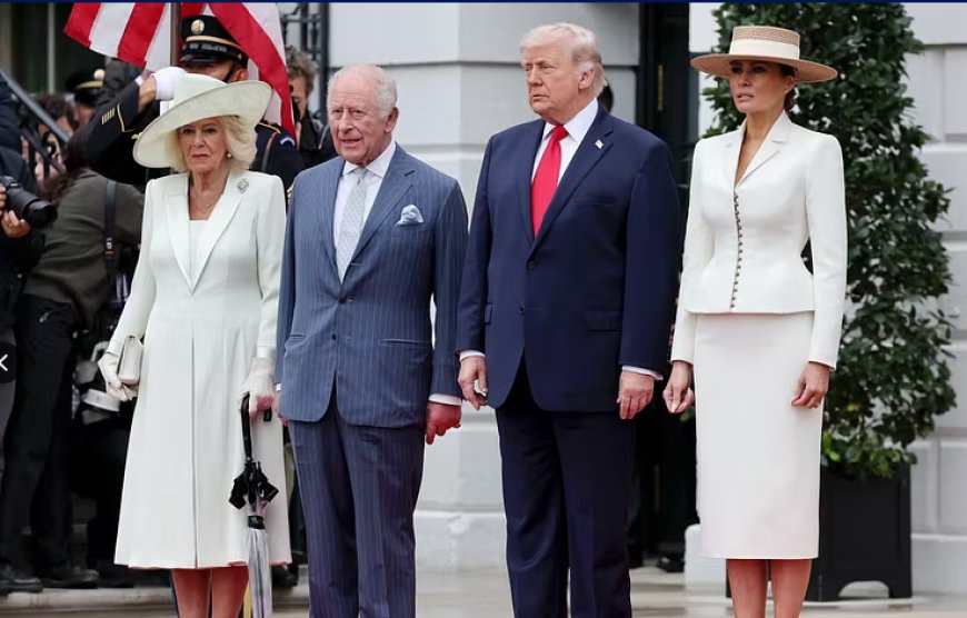 Melania Trump e la regina Camilla alla Casa Bianca fanno coppia nel look