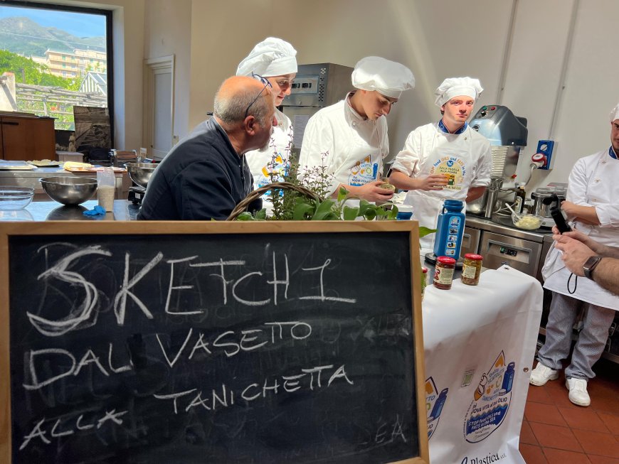 I giovani chef del Bergese di Genova testimonial della campagna nazionale Stop Food Oils and Fats in the Sea