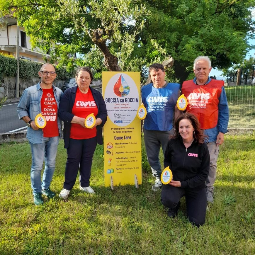 «Goccia su Goccia», la campagna Stop Food Oils and Fats in the Sea approda all'Avis di Frosinone