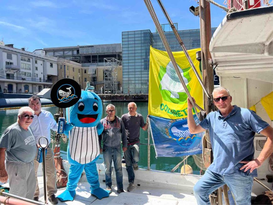 I pescatori di Coldiretti Impresa Pesca Liguria con la campagna «Stop Food Oils and Fats in the Sea»: un’alleanza per gli oceani nel giorno più importante dell’anno