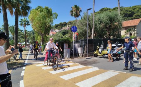 È stato inaugurato un nuovo tratto di pista ciclabile ad Andora