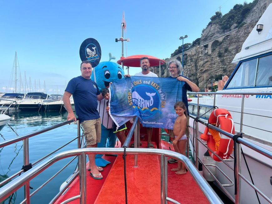"Stop Food Oils and Fats in the Sea", la campagna nazionale sbarca sul semisommergibile Mola Mola Dive Team