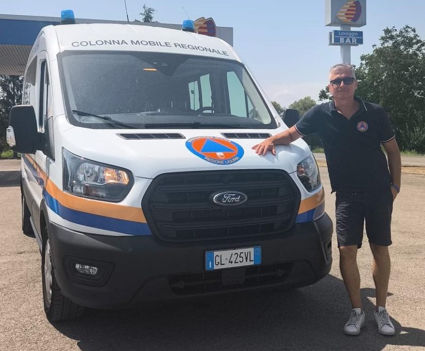 Il volontario del gruppo di protezione civile di Loano Ivan Robecchi ha partecipato al gemellaggio Aib tra i sistemi regionali di Protezione Civile della Liguria e della Calabria