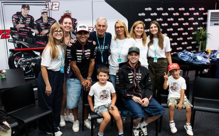 I pazienti dell’ospedale pediatrico Giannina Gaslini ospiti di Aprilia Racing al circuito di Misano Adriatico, in occasione del Gran Premio di MotoGp