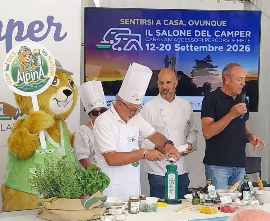 Al Salone del Camper di Parma ha debuttato «Stop Food Oils Into Nature»