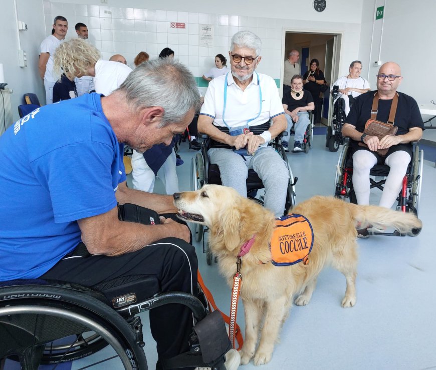 “Fidati della mia Zampa”.  All’Unità Spinale dell’Ospedale Santa Corona la riabilitazione si apre alla Pet Therapy